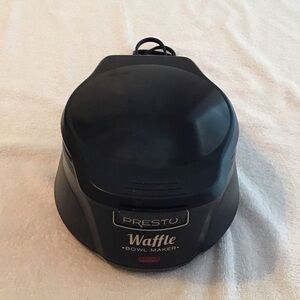 Presto Black Waffle Bowl Maker
